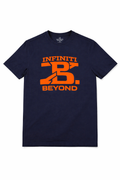 T-Shirt - Orange Logo on Navy